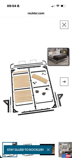 Full-Size I-Semble Horizontal-Mount Murphy Bed Hardware with Mattress Platform