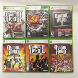 Xbox 360 Guitar Hero Games "Individually Priced"