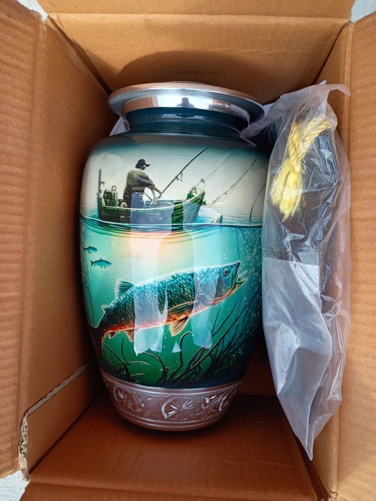 Fishing Urn for Human Ashes