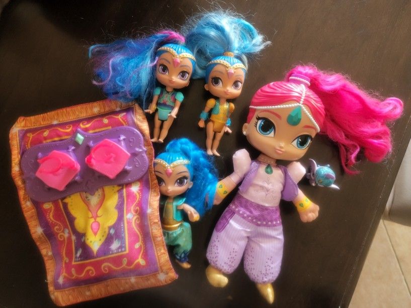 Vintage Shimmer And Shine Dolls