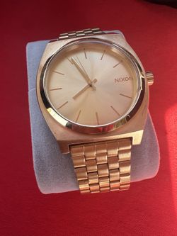 NIXON Time Teller A045 - 100m Water Resistant Men's Analog Fashion Watch (37mm Watch Face, 19.5mm-18mm Stainless Steel Band)