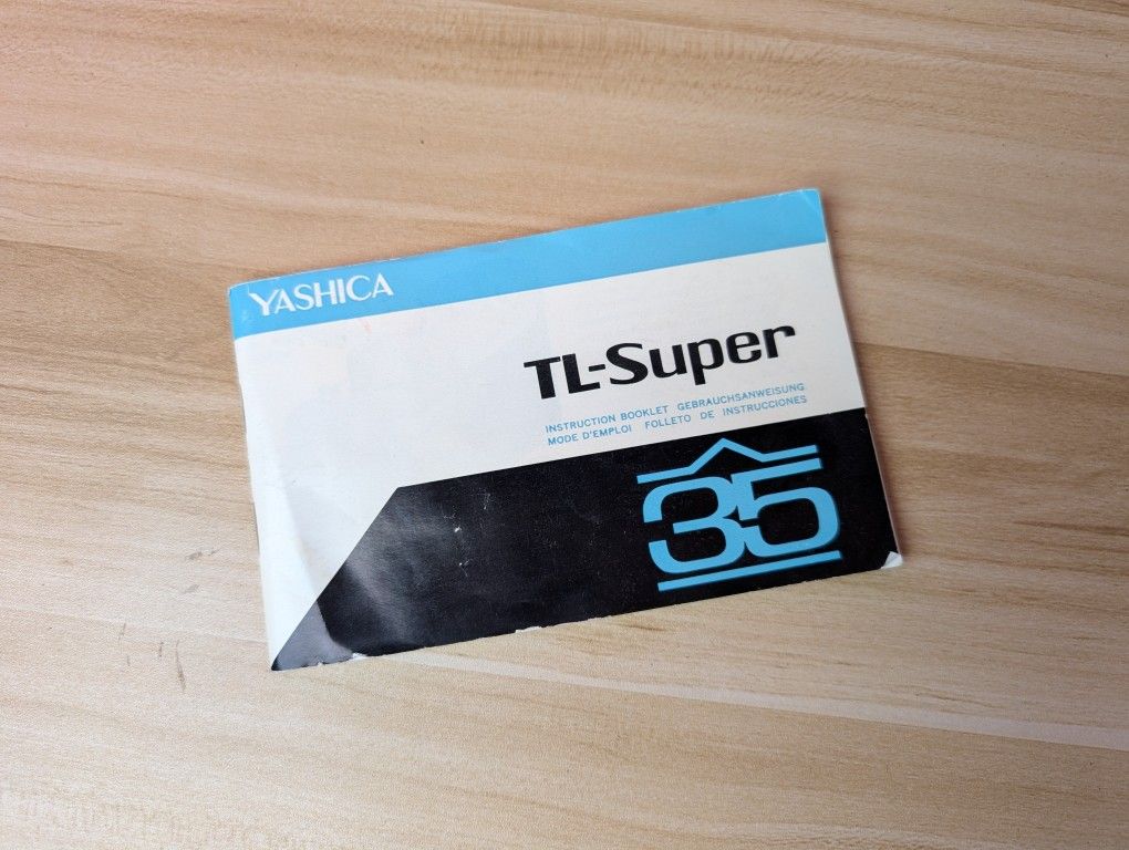 Yashica Vintage TL Super Film Camera Original Instruction User Manual
