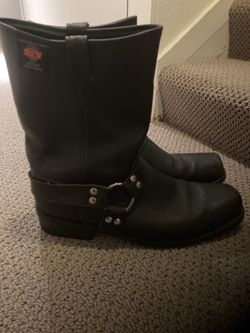 Genuine Leather Biker Boots size 15. Great condition