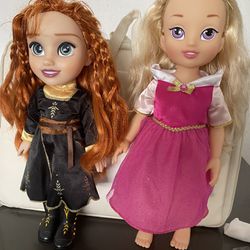Disney Anna & Aurora Doll