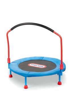 Little Tikes 25" Round Easy Store 3' Folding Trampoline - Blue/ Black/Red