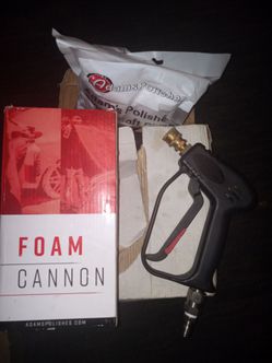 Brand New Adam's Foam cannon, hydraulic Hose, Nozzle and soft plush towel