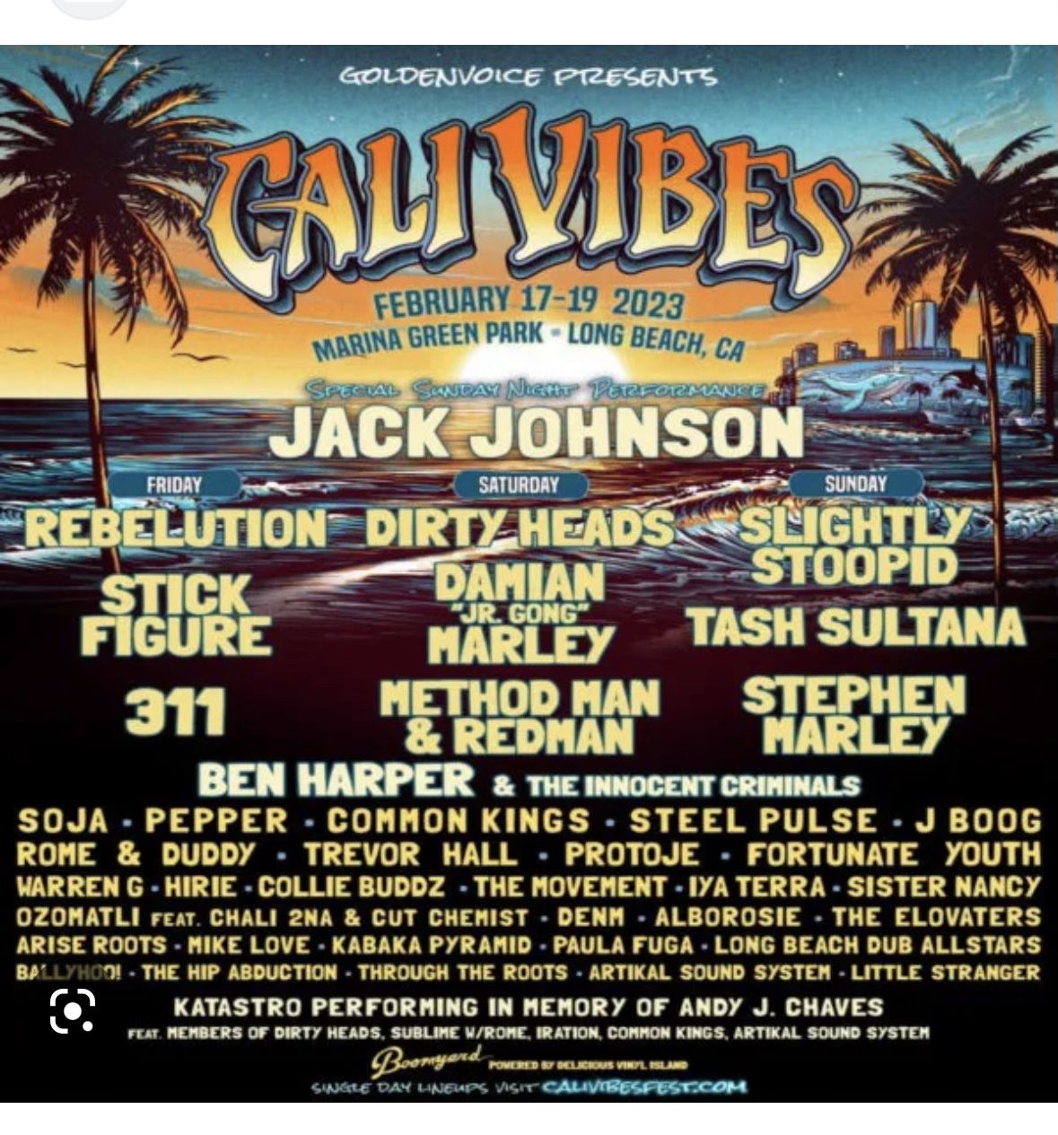 cali vibes tickets for friday!