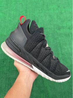 NIKE LEBRON 18 “BLACK / UNIVERSITY RED” (Size 11, Men’s)