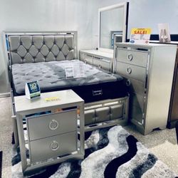 BEAUTIFUL NEW JASMINE QUEEN BEDROOM SET ON SALE ONLY $899. KING SET $999. IN STOCK SAME DAY DELIVERY 🚚 EASY FINANCING 
