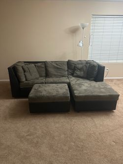 Sectional Sofa with Ottoman