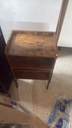 Bed stand can be 1 tall one or 2 short