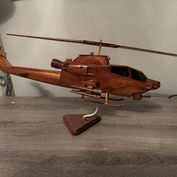 Cobra Helicopter.All Wood