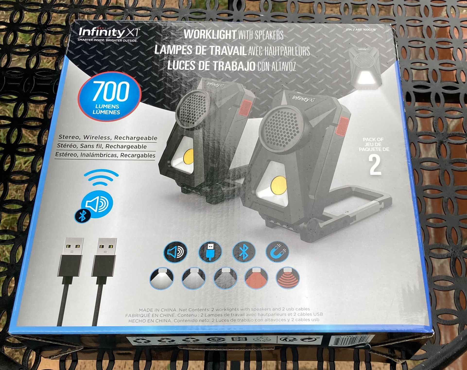 Infinity X1 Work Light With Speakers