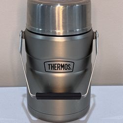 Thermos Stainless Steel MISSING 1 OF THE 2 CLEAR CONTAINERS