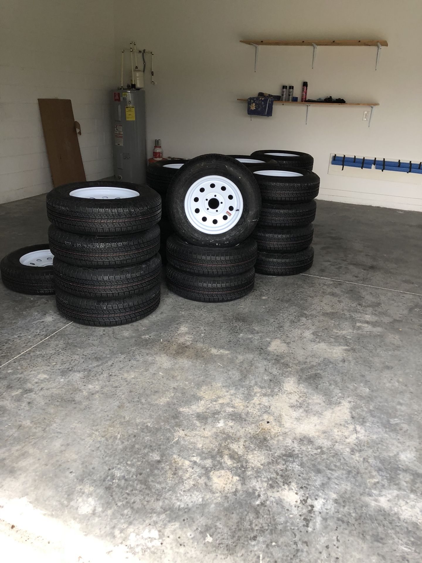 Trailer tire and rim