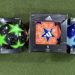 Adidas Training Soccer Balls Size 5 and 1
