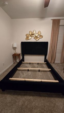 Channel-Tufted Queen Bed