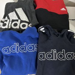 (4) men’s Adidas Hooded Sweatshirts 