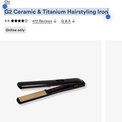 G2 Ceramic & Titanium Hairstyling Iron
