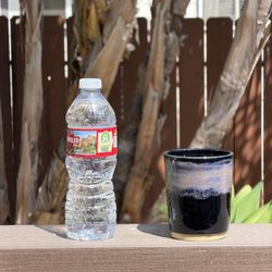 Handmade ceramic succulent pot and cup