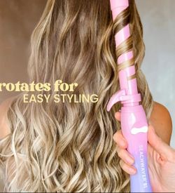 Beachwaver B1 Pink Sunset Rotating Curling Iron / New