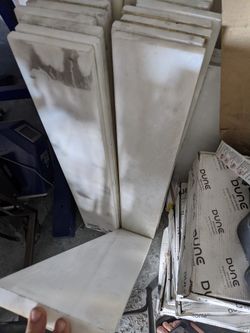 White Marble Stone 36"*6" . 21 sheets