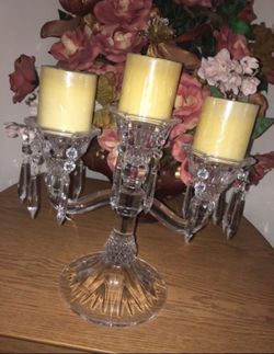 Just the crystal candle holder !!!no candles!!!