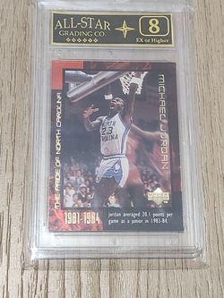 Graded 8 Michael Jordan Card
