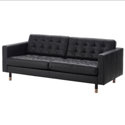 Black Leather Couch