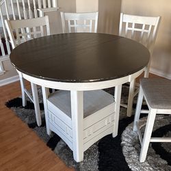 High Table With 4 Chairs