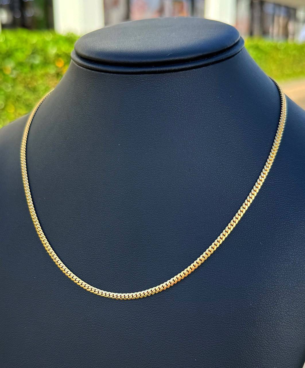 Jewelry 10k solid Yellow Gold brand New Cuban link 18β Chain necklace 9.10 grams 2.80mm