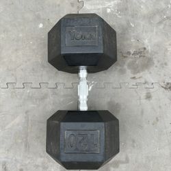 Hard to Find York 120 Lb Dumbell, Half-Off!!!  NEW!