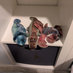 Beanie Babies - Rainbow, Ally, Claude