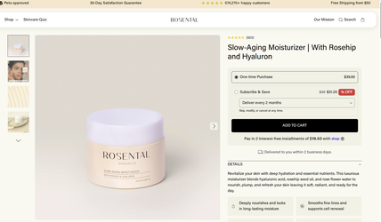 Slow-Aging Moisturizer | With Rosehip and Hyaluron