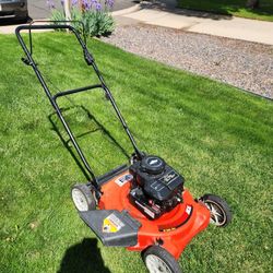 MTD 3.75 HP 158cc 20-in Side Shoot / Mulch lawn Mower With Solid Steel Deck Full Tune Up New Carburetor Runs Great