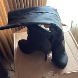 Black Boots Knee High