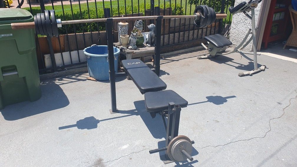 Barbell Weight Bench, Barbell, Weights