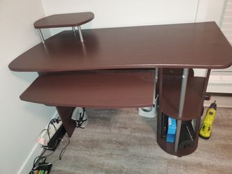 Office Desk with Sliding Keyboard Slot