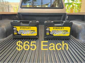 NEW Stanley 3/8 in. & 1/4 in. Drive Socket Set w/Ratchets (123-Piece) *$65 Ea*