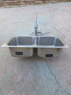 Kitchen faucet and sink