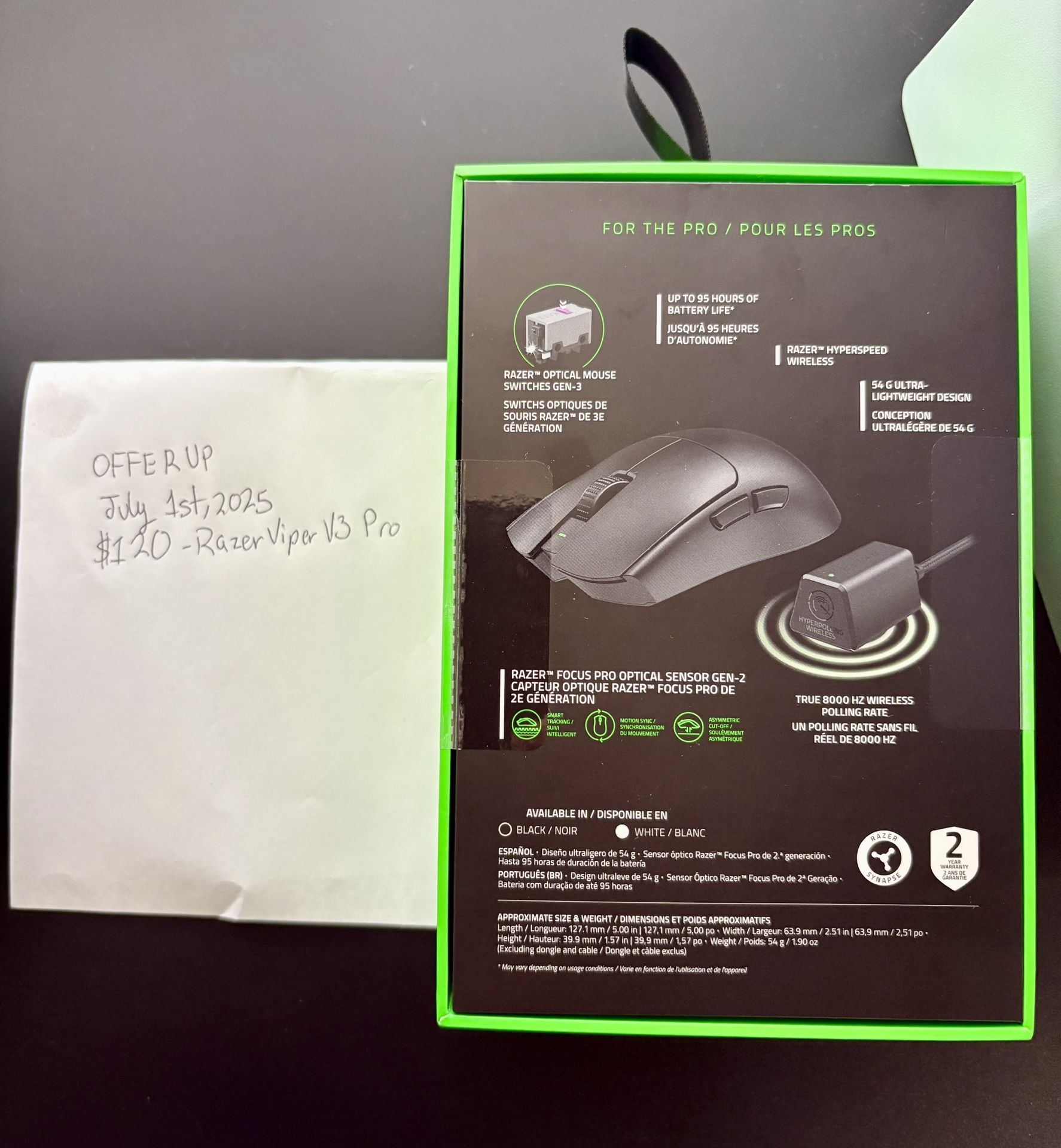 Razer Viper V3 Pro – Sealed | $120 (Retails $160+)