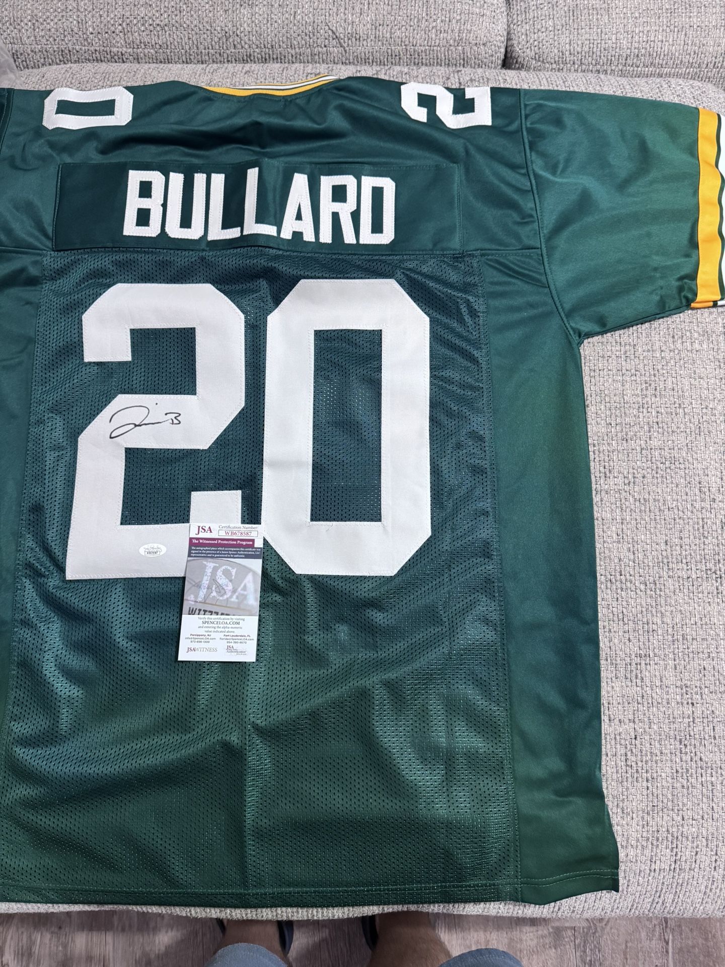 Javon Bullard Signed Autograph Custom Jersey - JSA Coa - Green Bay Packers