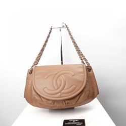 Chanel cookie color lychee leather bag