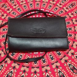 Vans Leather Crossbody Shoulder Bag
