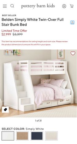 Pottery Barn Belden Collection bunk bed