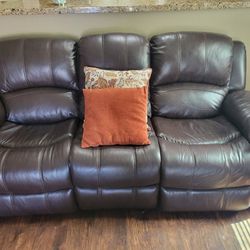 Electric Leather Reclining Couch
