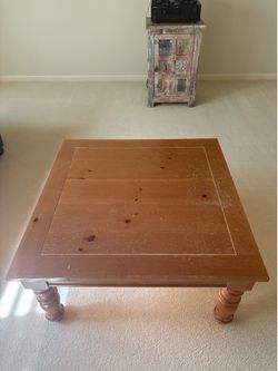 Maple wooden coffee table