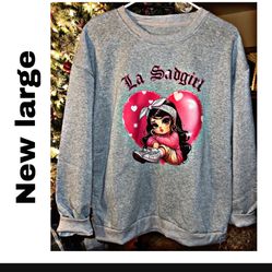 New Hispanic Sad Girl Sweatshirt