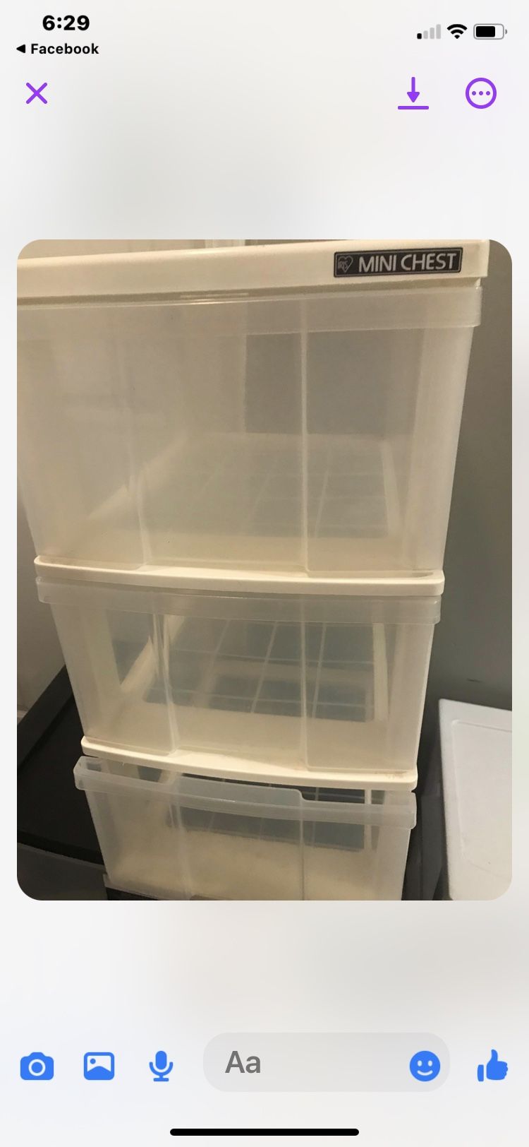 Storage Drawer $15 Each Or All Three $30