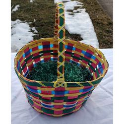 Vintage Colorful Easter Basket